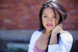 dallas senior portraits touching hair