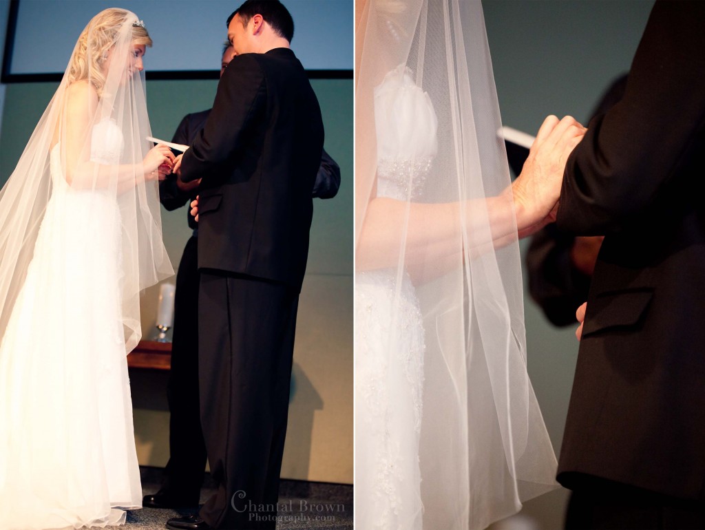 Waters Edge Church Wedding ring ceremony