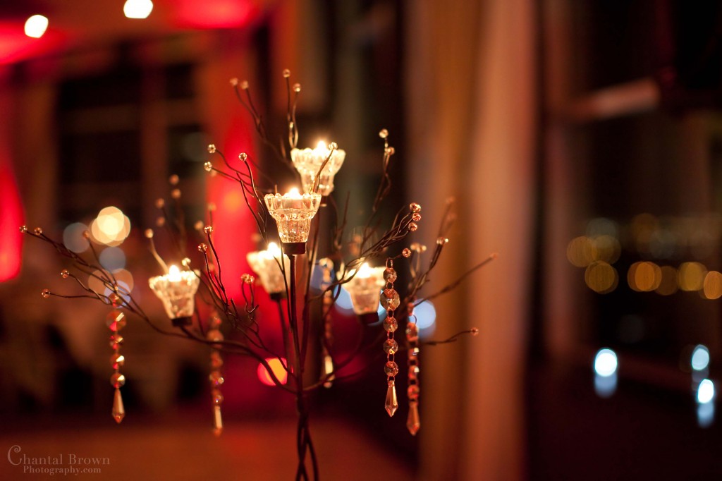 Wedding-Dallas-Westin-Park-Central-Hotel candlelight centerpieces