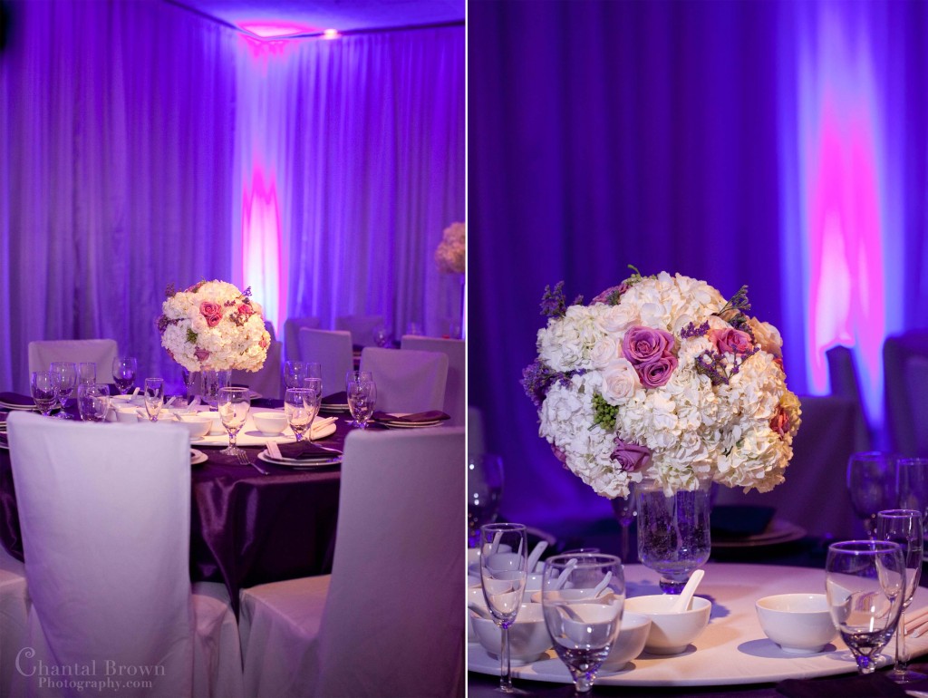 white pink purple centerpiece roses at Arlington Thanh Thanh restaurant wedding white pink purple centerpiece roses at Arlington Thanh Thanh restaurant wedding