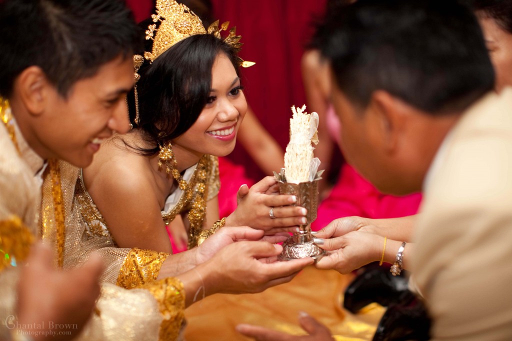 Groom and bride Cambodian traditional praying ceremony and guest wishing Dallas Groom and bride Cambodian traditional praying ceremony and guest wishing Dallas