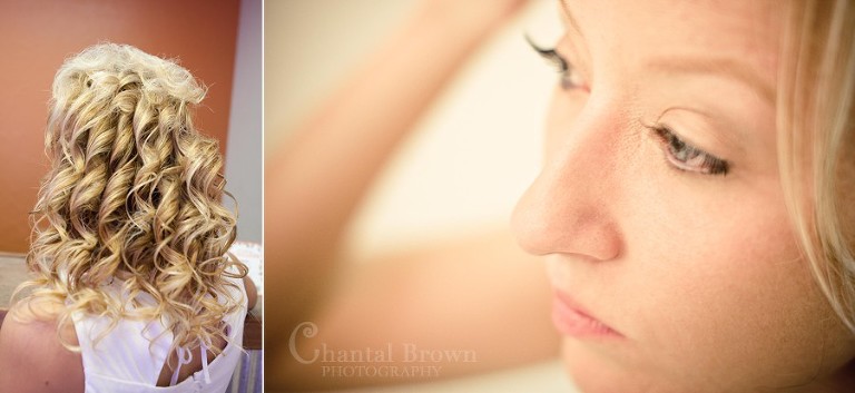bride putting on make up at Lime Lizard Salon in Lawton Oklahoma wedding photographer
