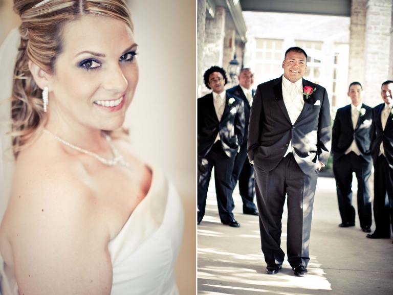 Wedding at Grand Prairie Chantal Brown Photographer groomsmen posing