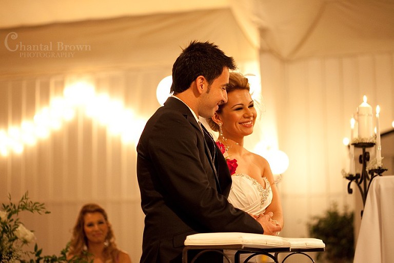 Ceremony at Southfork Ranch wedding in Parker TX