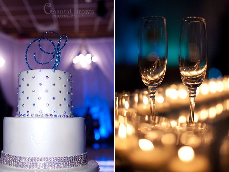 Dallas wedding reception diamond wedding cake