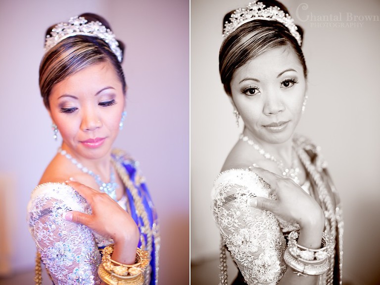 ft worth cambodian wedding bride in khmer wedding outfit with diamonds
