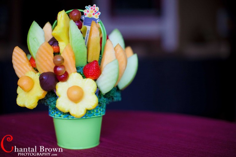 Edible Fruit flower Basket for my birthday