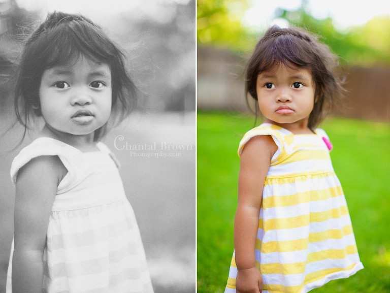 baby has Angelina Jolie's beautiful lips all natural portrait