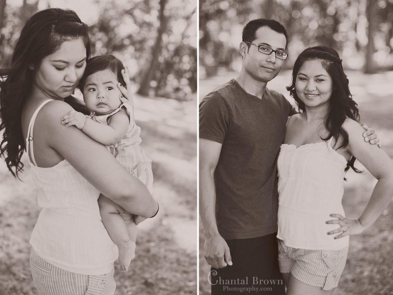 Mother holding a baby to her heart portrait at Breckenridge Park in Richardson Texas