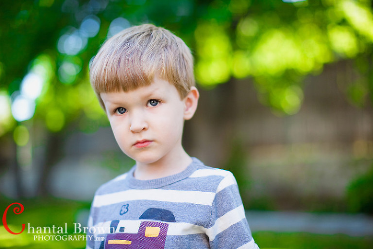 hot baby on the grass portrait session