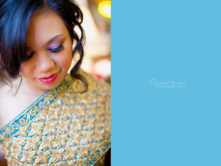 Cambodian-Khmer sparking blue wedding royal wedding gown