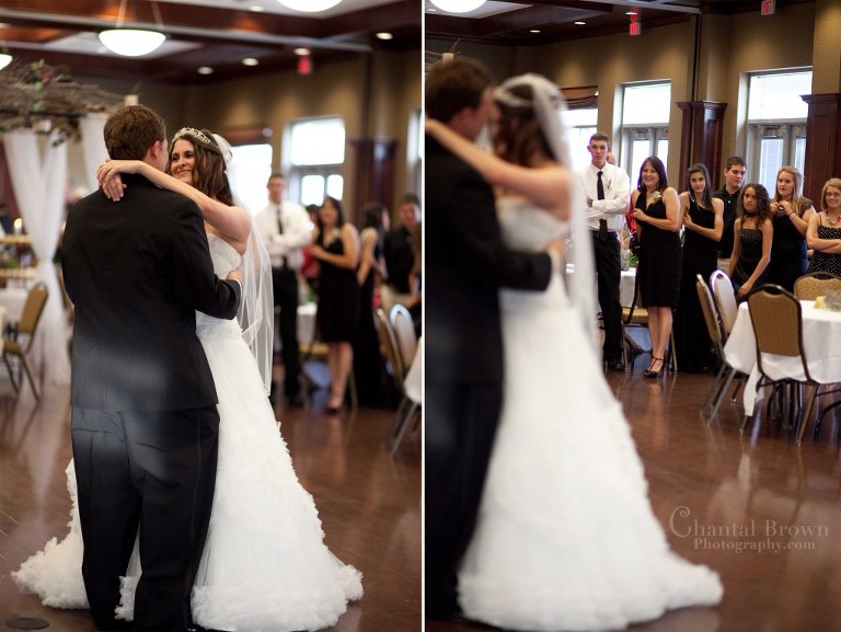 wedding first dance at Cameron University McMahon Centennial Complex in Lawton Oklahoma