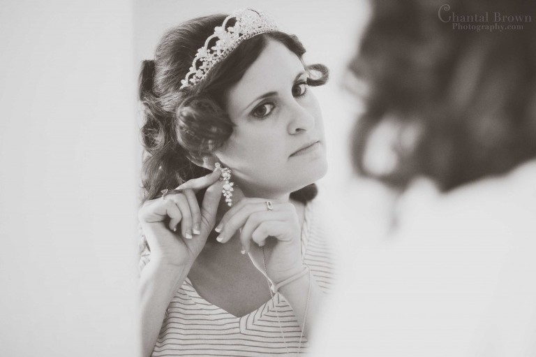 bride getting ready Holy Family Catholic Church Lawton OK