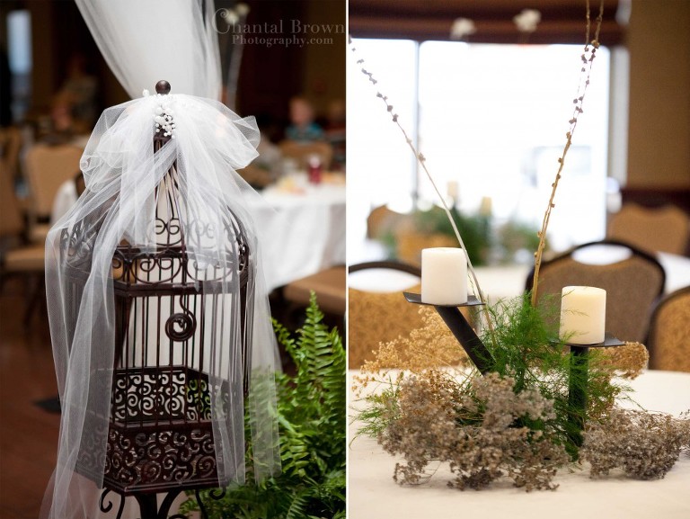 wedding bird cage candle centerpiece
