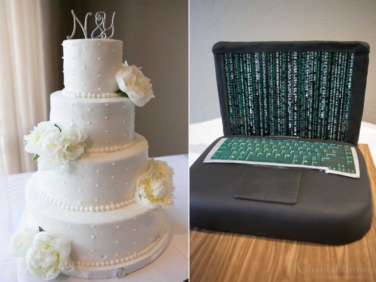 white peonies flowers wedding cake with pearl and computer cake Lawton Oklahoma