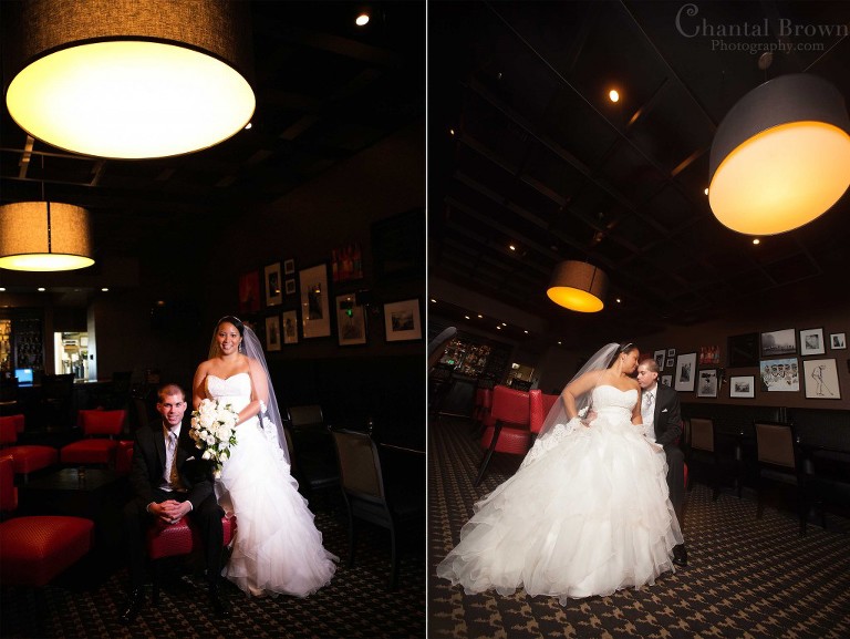 bridge groom wedding bar in Lawton Country Club Golf Course Oklahoma