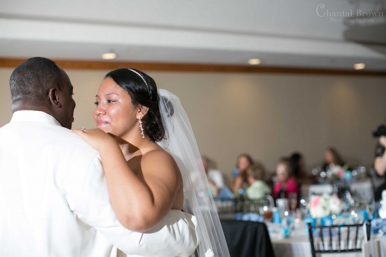 father emotional crying daughter wedding dance Lawton Country Club Golf Course Oklahoma