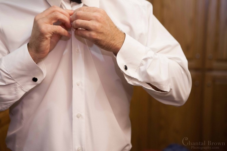 groom getting ready Lawton Country Club Golf Course Oklahoma