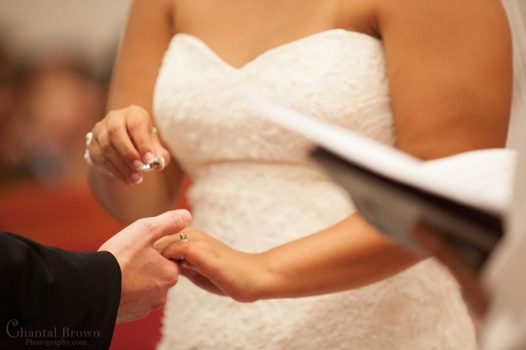 wedding rings ceremony New Light Methodist Church Lawton Oklahoma