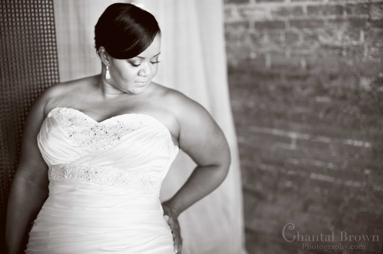 McKinney Bridal Portrait Photographer Chantal Brown Photography black white inside M Group Studio