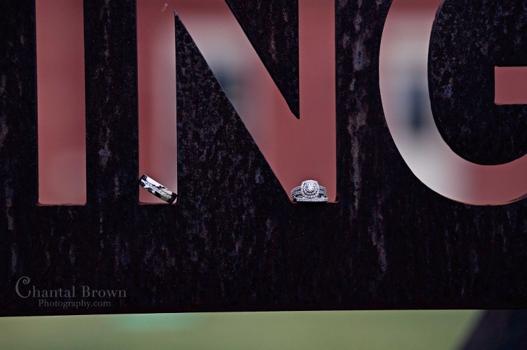 wedding rings on Dallas Filter Building sign