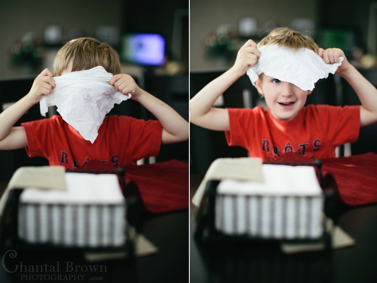 Little boy too excited and cannot wait to eat turkey for Thanksgiving in Murphy Texas portrait photographer