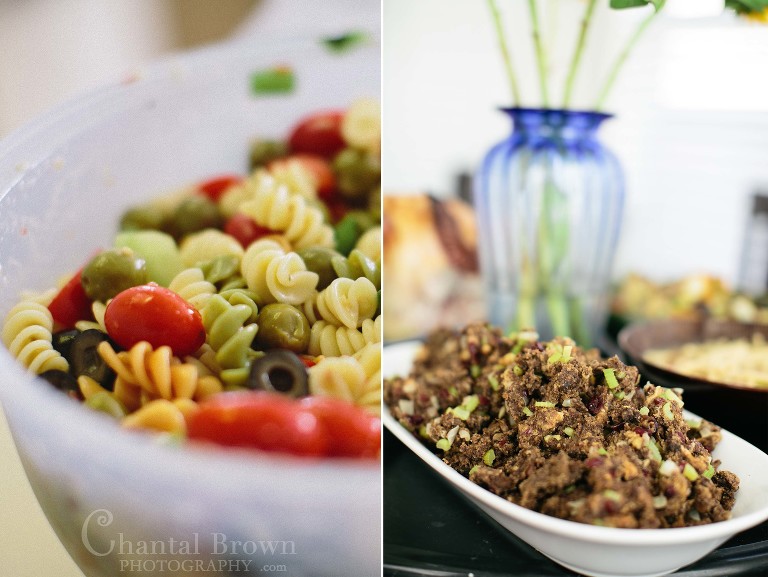 pasta salad and turkey dressing which include yummy cranberries, bread, celery, tomatoes, spiral pasta, walnuts in Murphy Texas Portrait photographer