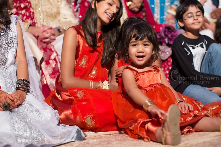 Guests watching Indian wedding ceremony at Marriott Renaissance hotel in Richardson Texas