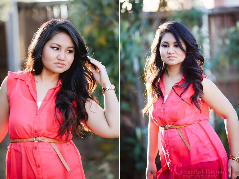 senior pictures richardson texas pink shirt