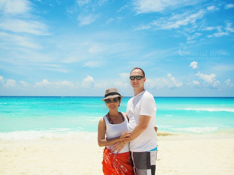 Gorgeous blue water at Me Cancun hotel beach