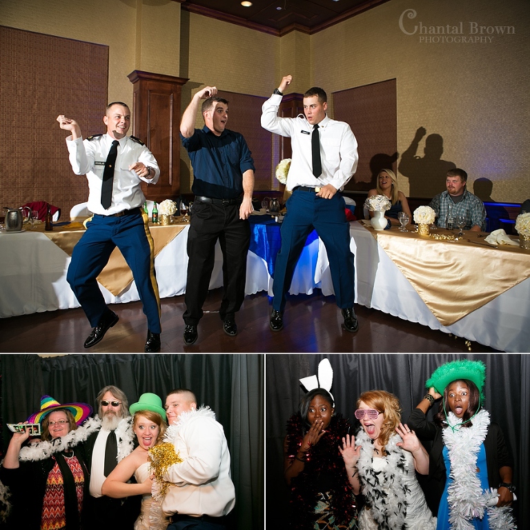 Lawton Okahoma wedding reception at cameron university McCasland ballroom doing gangnam style dance