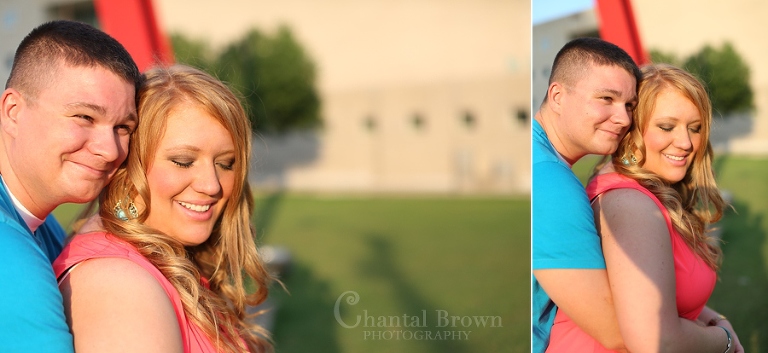 Downtown Dallas Engagement Session by Art District sunset photo
