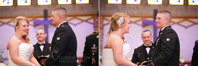 Inside of New Post Chapel wedding in Lawton Fort Sill Oklahoma