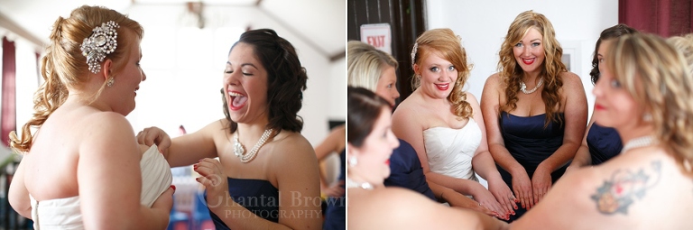 Lawton Fort Sill OK Military Wedding getting ready at New Post Chapel with bridesmaids
