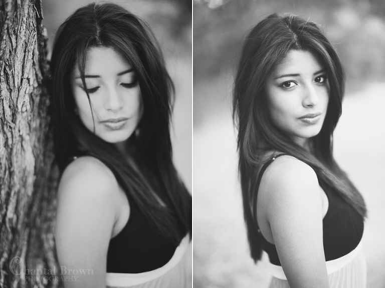 Black and white picture for Dallas Senior Portraits