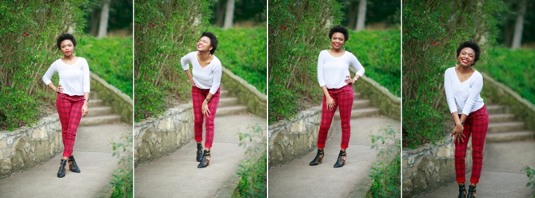 Red Oak High School senior pictures at Highland Park in Dallas Texas standing by beautiful stone stairs