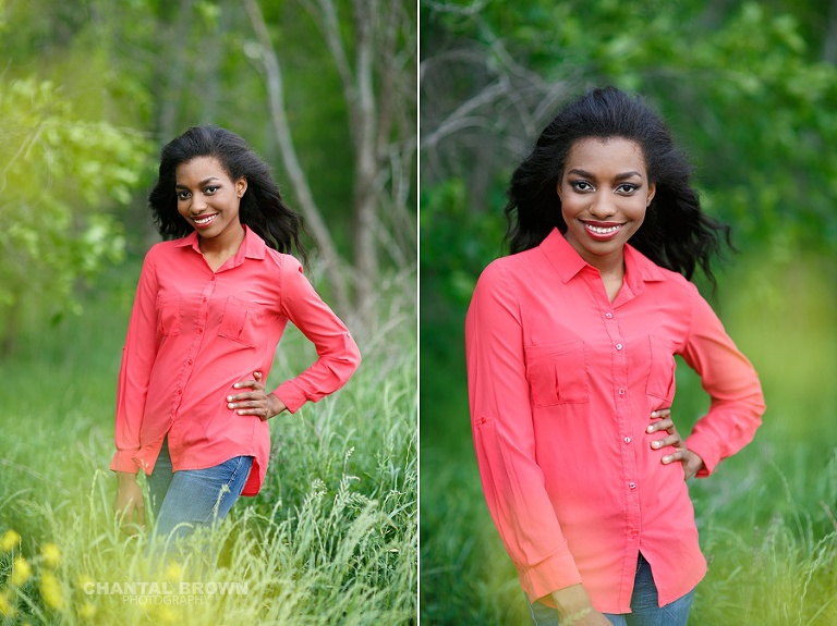 Pretty Allen senior pictures in Texas standing in yellow flower fields taken by Allen senior photographer of Chantal Brown Photography.