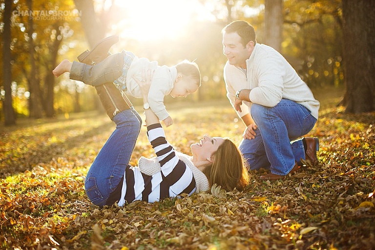 Gorgeous children and family portrait in Wylie Texas park during the fall session by Chantal Brown Photography