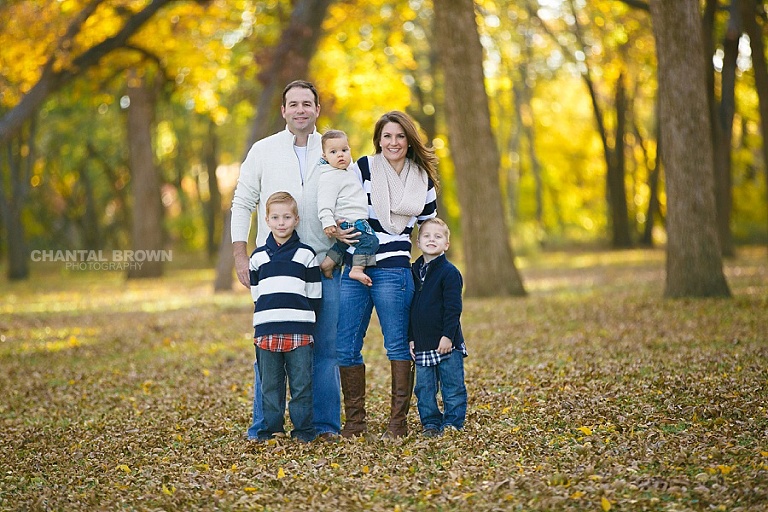 Best Dallas family portrait photographer fall colors by Chantal Brown Photography