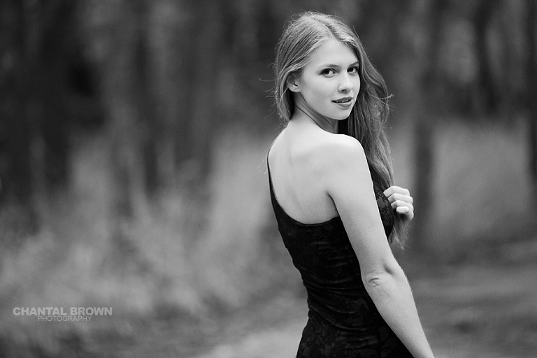 Gorgeous black and white portrait of Greenhill high in Addison TX taken by Chantal Brown.