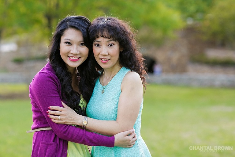 Best family portrait photographer of mother daughter taken at Adriatica Village in McKinney TX by Chantal Brown.