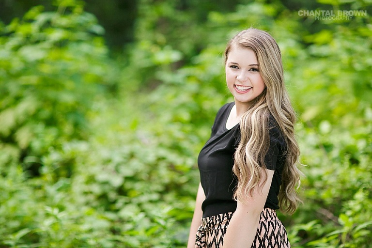 Gorgeous outdoor high school senior pictures taken at Breckinridge Park by Dallas senior portrait photographer Chantal Brown.